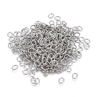 Tarnish Resistant 304 Stainless Steel Open Jump Rings STAS-F250-11P-K-1