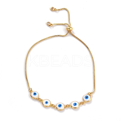 Adjustable Brass Slider Bracelets BJEW-L652-17-G-1