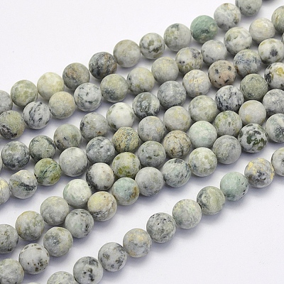 Natural Crazy Agate Beads Strands X-G-G707-8mm-B12-1