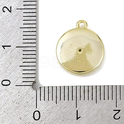 Brass Pave Clear Cubic Zirconia Pendants LS-KK-L238-06G-1