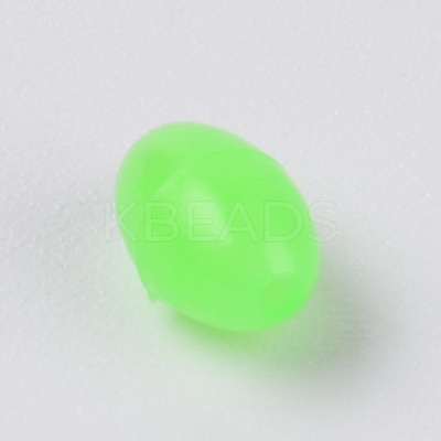 Plastic Luminous Glow Fishing Beads FIND-WH0075-40D-1