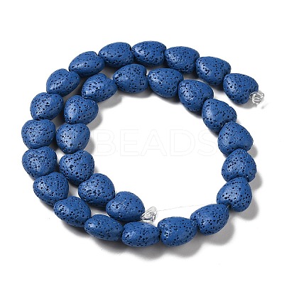 Natural Lava Rock Beads Strands G-N0114-M-1