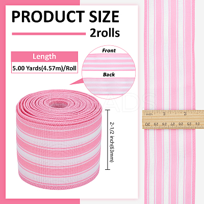 Burlap Ribbons SRIB-WH0011-384D-1