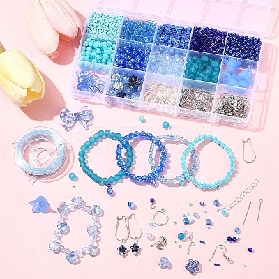 DIY Jewelry Set Making Findings Kits DIY-FS0008-58-1