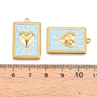304 Stainless Steel Pendants STAS-N108-26C-G-1