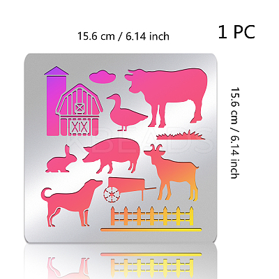 Stainless Steel Cutting Dies Stencils DIY-WH0279-139-1