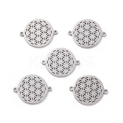 Non-Tarnish 201 Stainless Steel Sacred Geometry Links STAS-S105-JN900-1