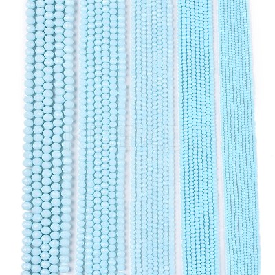 Opaque Solid Color Imitation Jade Glass Beads Strands EGLA-A044-P8mm-D06-1