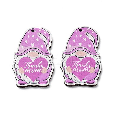 Momther's Day Wooden Pendants WOOD-I012-01D-1