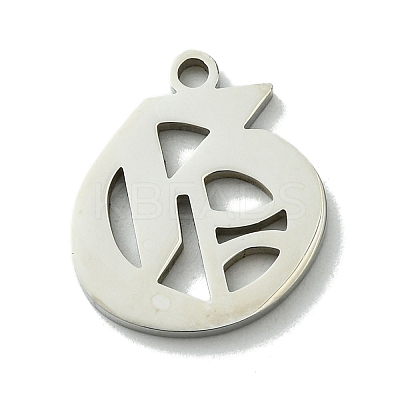 Non-Tarnish 201 Stainless Steel Pendants STAS-B055-01P-G-1
