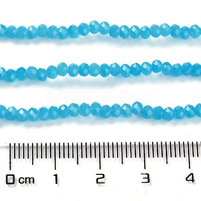 Baking Paint Imitation Jade Glass Bead Strands LS-DGLA-A034-J2MM-A13-1