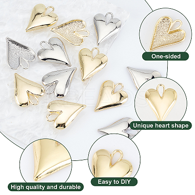 24Pcs 2 Colors Alloy Pendants FIND-CA0004-85-1