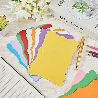 50Pcs 10 Colors DIY Paper Blank Greeting Cards AJEW-CP0010-26B-1