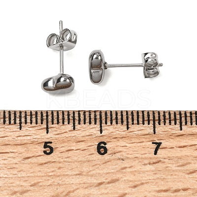 304 Stainless Steel Stud Earrings for Women LS-EJEW-G459-01C-P-1