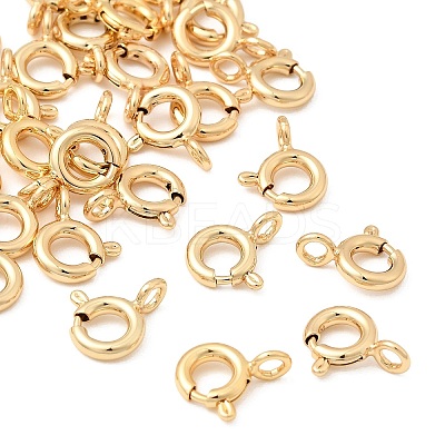 SHEGRACE Brass Spring Ring Clasps XGR0017G-46G-1