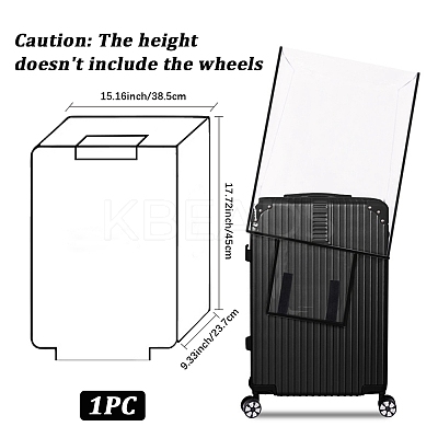 Transparent PVC Luggage Cover AJEW-WH20080-52B-1