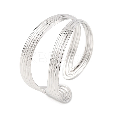 304 Stainless Steel Cuff Bangles for Women BJEW-B150-02P-1
