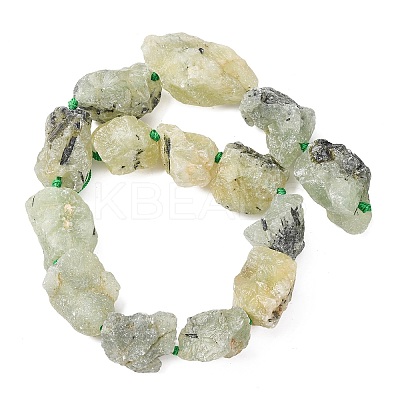 Raw Rough Natural Prehnite Beads Strands LS-G-P528-A05-01A-1