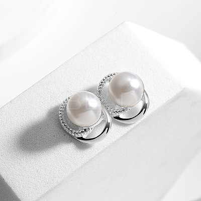 Oval Alloy Pendant Necklaces & Stud Earrings & Ring Sets for Women WG7FFA6-01-1