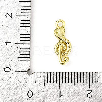 Brass Micro Pave Clear Cubic Zirconia Pendants KK-L238-23G-1
