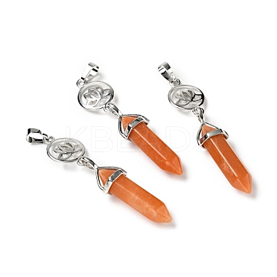 Natural & Synthetic Gemstone Double Terminated Pointed Big Pendants G-J393-FP-1