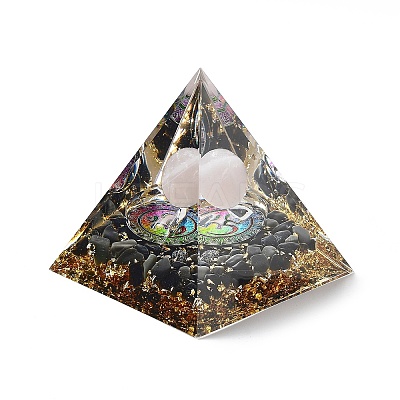 Orgonite Pyramid Resin Energy Generators DJEW-D013-01H-1