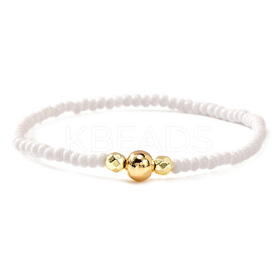 Christmas Brass & Resin Beaded Stretch Bracelets for Women TY5833-3-1