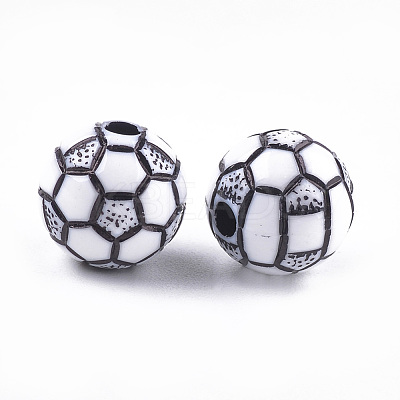 Craft Style Acrylic Beads X-MACR-T023-19-1
