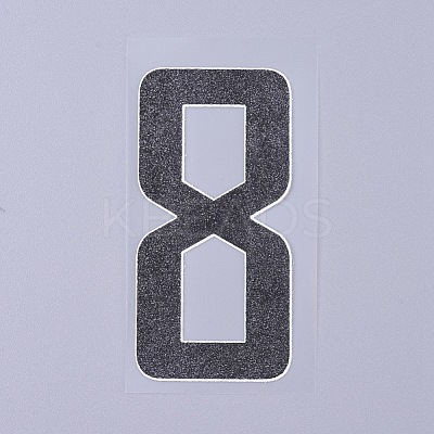 Number Iron On Transfers Applique Hot Heat Vinyl Thermal Transfers Stickers For Clothes Fabric Decoration Badge DIY-WH0148-43H-1