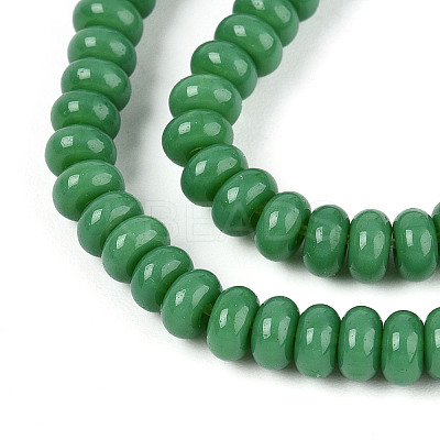 Opaque Spray Painted Glass Beads GLAA-ZX008-4mm-18C-1