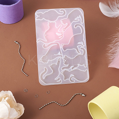 1Pc Cat Pendant Silicone Mold DIY-TA0006-20-1