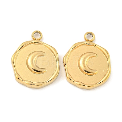 Ion Plating(IP) 304 Stainless Steel Charms STAS-A099-05G-1