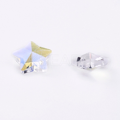 Transparent Glass Pendants GLAA-P037-04-14-1