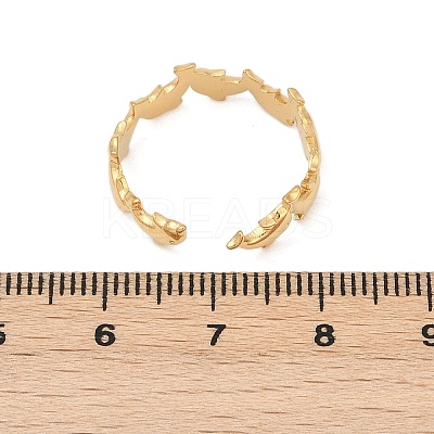 304 Stainless Steel Adjustable Open Cuff Rings for Women LS-RJEW-Z089-04G-01-1