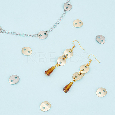 2-Hole 304 Stainless Steel Sewing Buttons STAS-UN0003-94-1