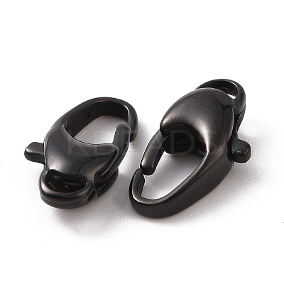 Ion Plating(IP) 304 Stainless Steel Lobster Claw Clasps STAS-F109-01B-1