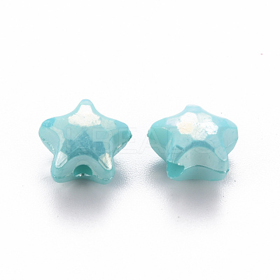 Opaque Acrylic Beads X-TACR-S153-36I-1