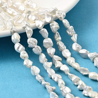 Baroque Natural Keshi Pearl Beads Strands PEAR-B004-12A-01A-1