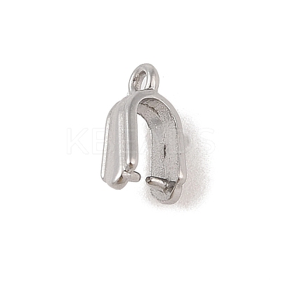 Non-Tarnish 304 Stainless Steel Ice Pick Pinch Bails STAS-Z058-01P-08-1