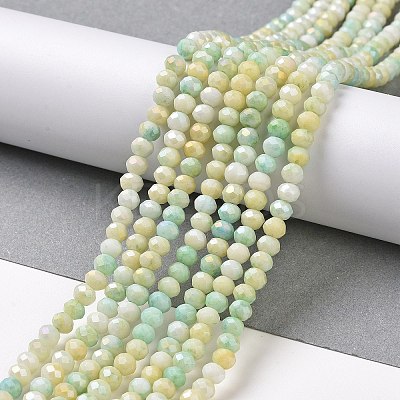 Ombre Effect Dyed Glass Beads Strands GLAA-C023-02-C14-1