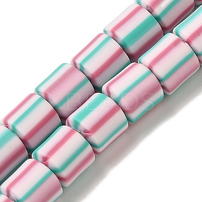 Polymer Clay Beads Strands CLAY-H006-01D-1