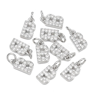 SHEGRACE Brass Micro Pave Clear Cubic Zirconia Pendants XGRQ29042-394P-B-1