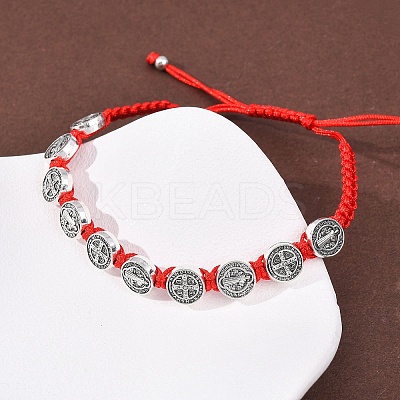Nylon Rope Braided Bracelet for Women BJEW-Z156-03AS-01-1