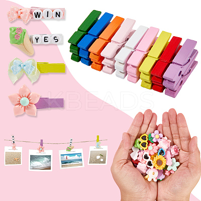 DIY Wooden Clips Making Kits DIY-SP0005-10-1