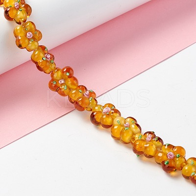Handmade Lampwork Beads Strands LAMP-D015-08C-1