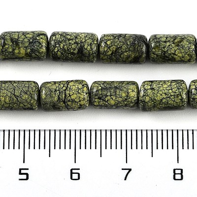 Natural Serpentine/Green Lace Stone Beads Strands G-H064-B01-01-1