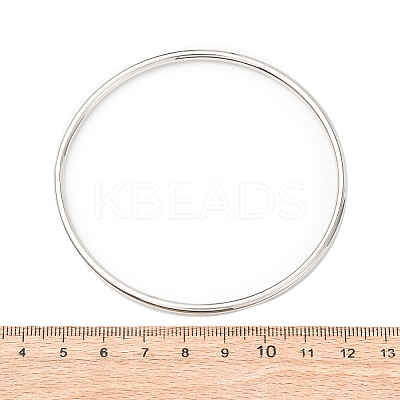 201 Stainless Steel Plain Bangles for Women BJEW-B150-07P-1