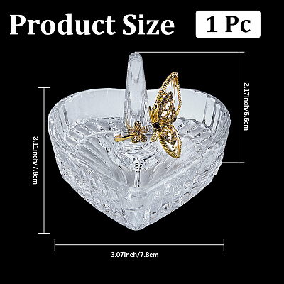 Heart Shaped Glass Ring Holder Dish ODIS-WH20008-10A-1