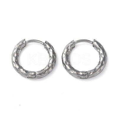Non-Tarnish 304 Stainless Steel Huggie Hoop Earrings EJEW-H111-02B-P-1