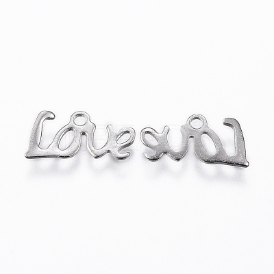 Tarnish Resistant 201 Stainless Steel Charms STAS-K154-24P-1